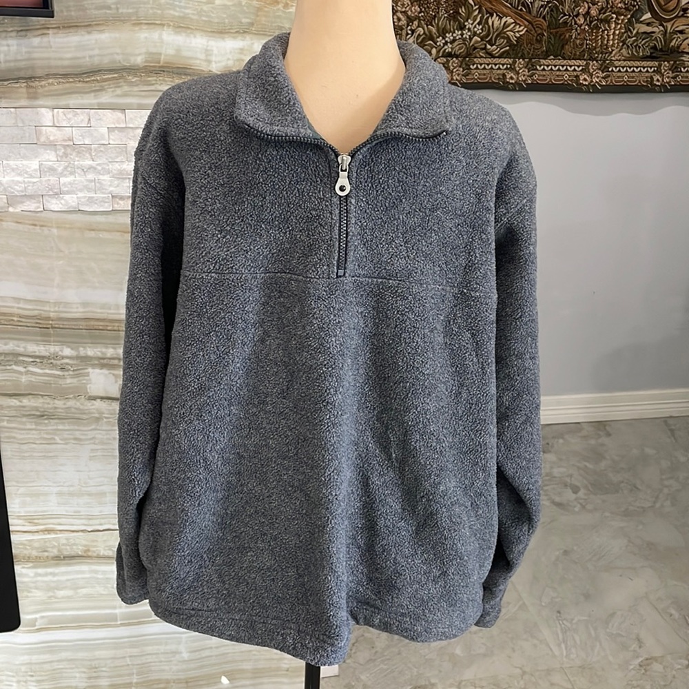 Lands End Polartec Quarter Zip Fleece. Size L